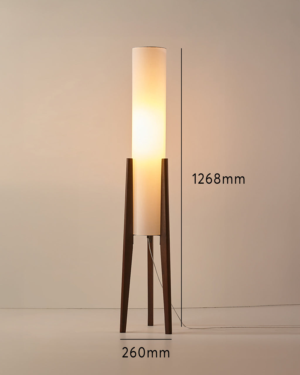Kirara | Solid Walnut Wood Artistic Floor Lamp