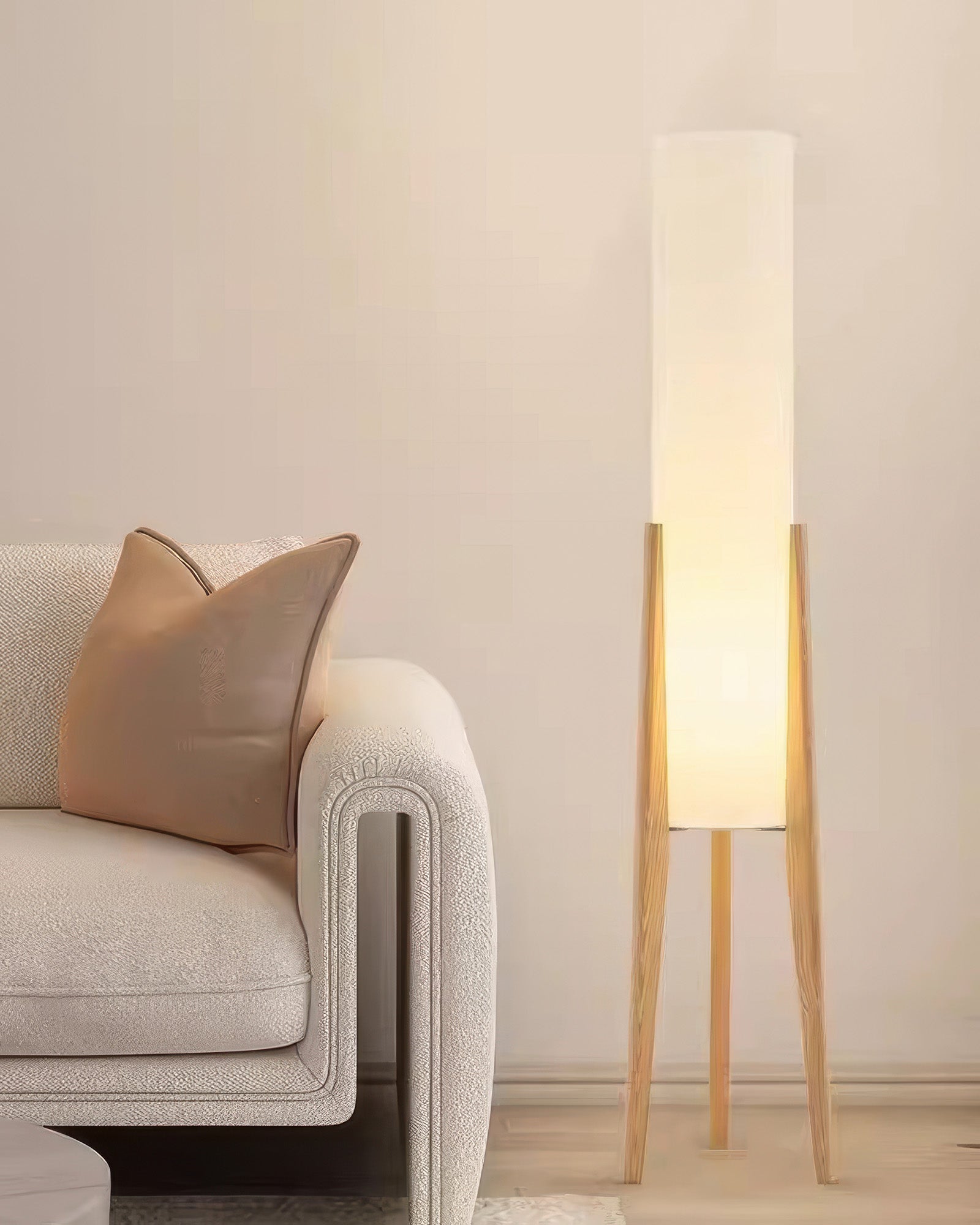 Kirara | Solid Walnut Wood Artistic Floor Lamp
