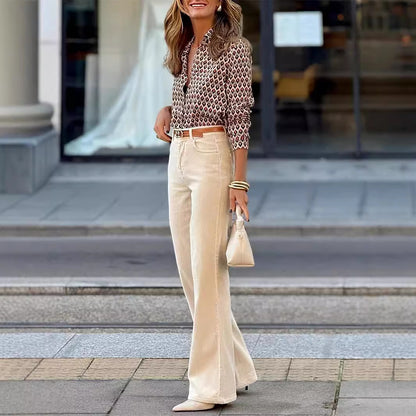 Chemise Imprimée Automnale
