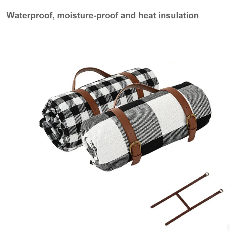 BriarFold Plaid Picnic Mat, Waterproof And Foldable For Outdoor Use