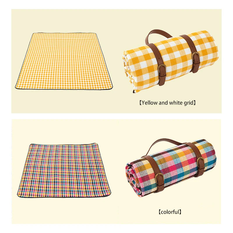 BriarFold Plaid Picnic Mat, Waterproof And Foldable For Outdoor Use