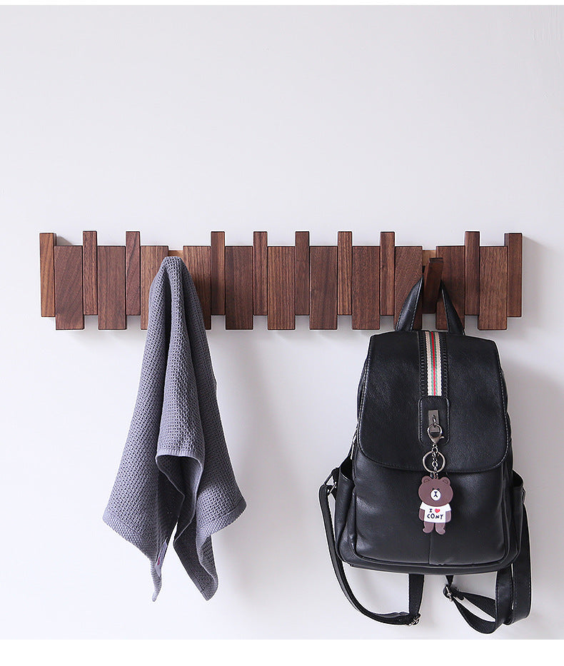 Cadenza | Luxury Wall-Mounted Wooden Coat Rack in Piano Style — Entryway Organizer for Coats, Hats and Keys
