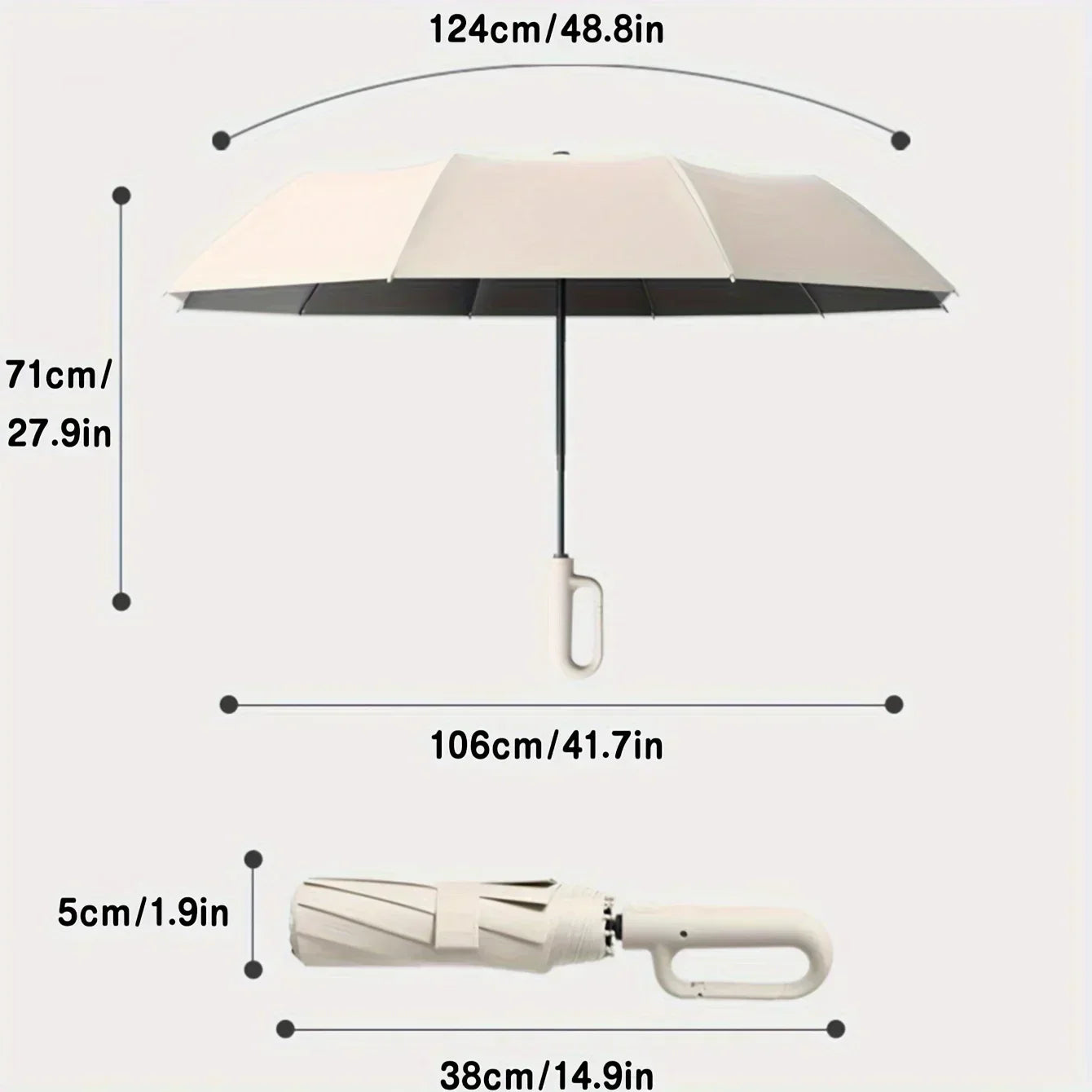 Sturdy Modern Compact Umbrella