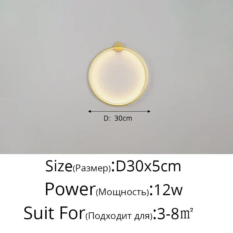 Lunara Moon LED Wall Lamp, Modern Wall Light for Bedroom, Living Room, Hallway
