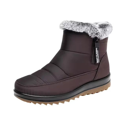 Bottes rembourrées en coton pour femme