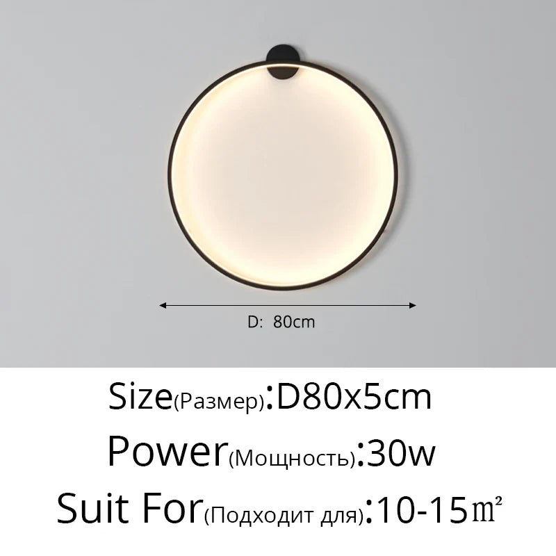 Lunara Moon LED Wall Lamp, Modern Wall Light for Bedroom, Living Room, Hallway