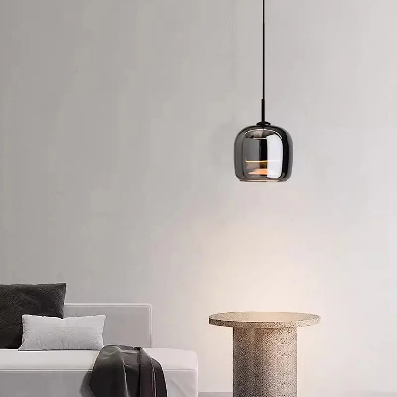 Ardeno Nordic Glass LED Pendant Chandelier in Modern Luxury Style