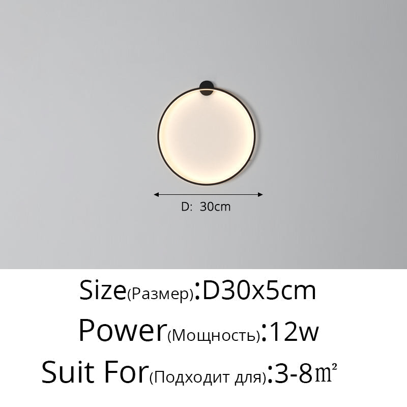 Lunara Moon LED Wall Lamp, Modern Wall Light for Bedroom, Living Room, Hallway