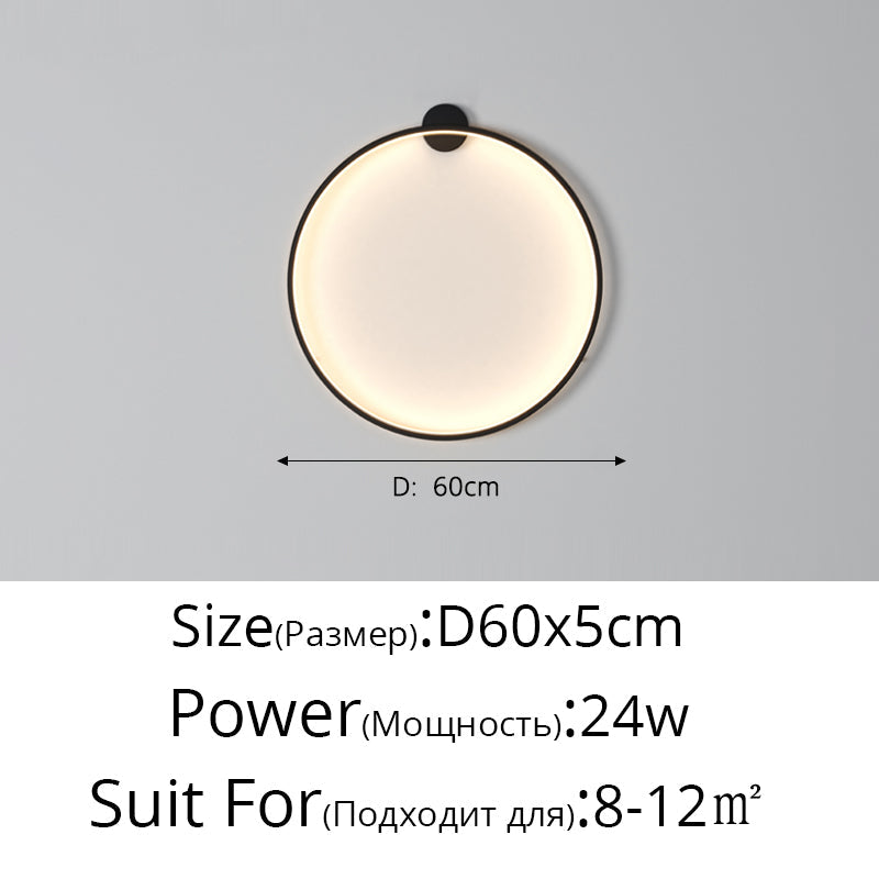 Lunara Moon LED Wall Lamp, Modern Wall Light for Bedroom, Living Room, Hallway