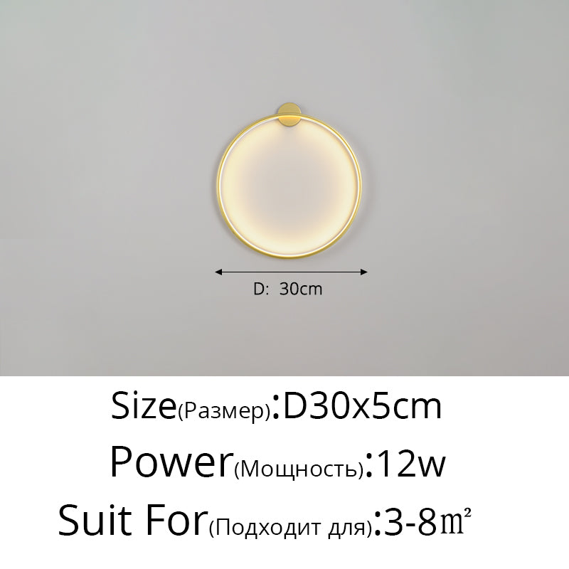 Lunara Moon LED Wall Lamp, Modern Wall Light for Bedroom, Living Room, Hallway