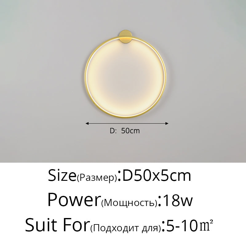 Lunara Moon LED Wall Lamp, Modern Wall Light for Bedroom, Living Room, Hallway