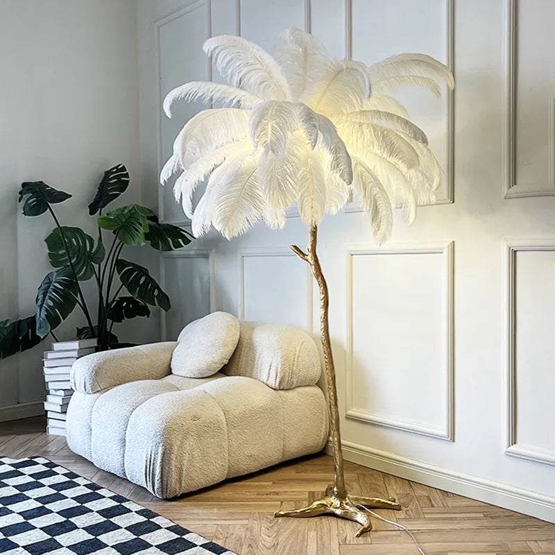 Aviana | Feather Floor Lamp