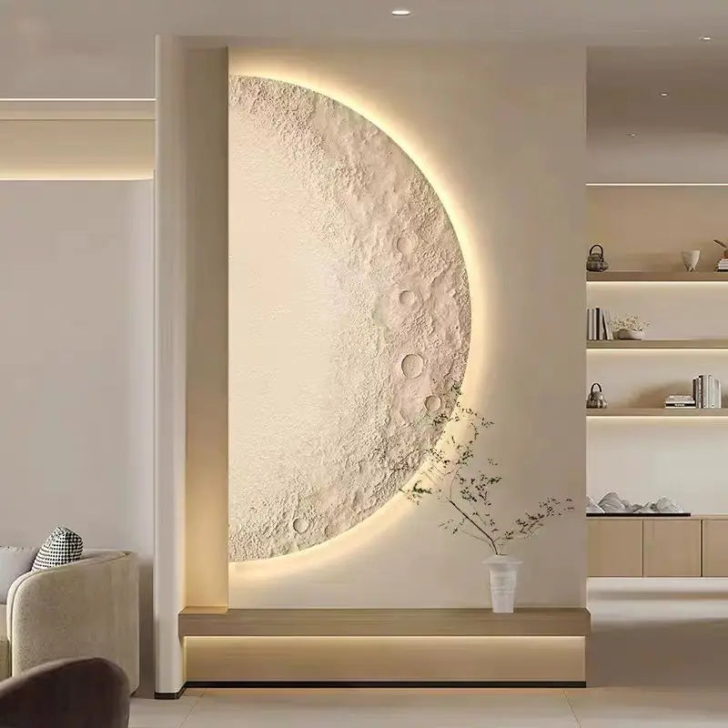 Lunara Half-Moon LED Wall Sconce, Minimal Modern Indoor Light for Hallway and Porch