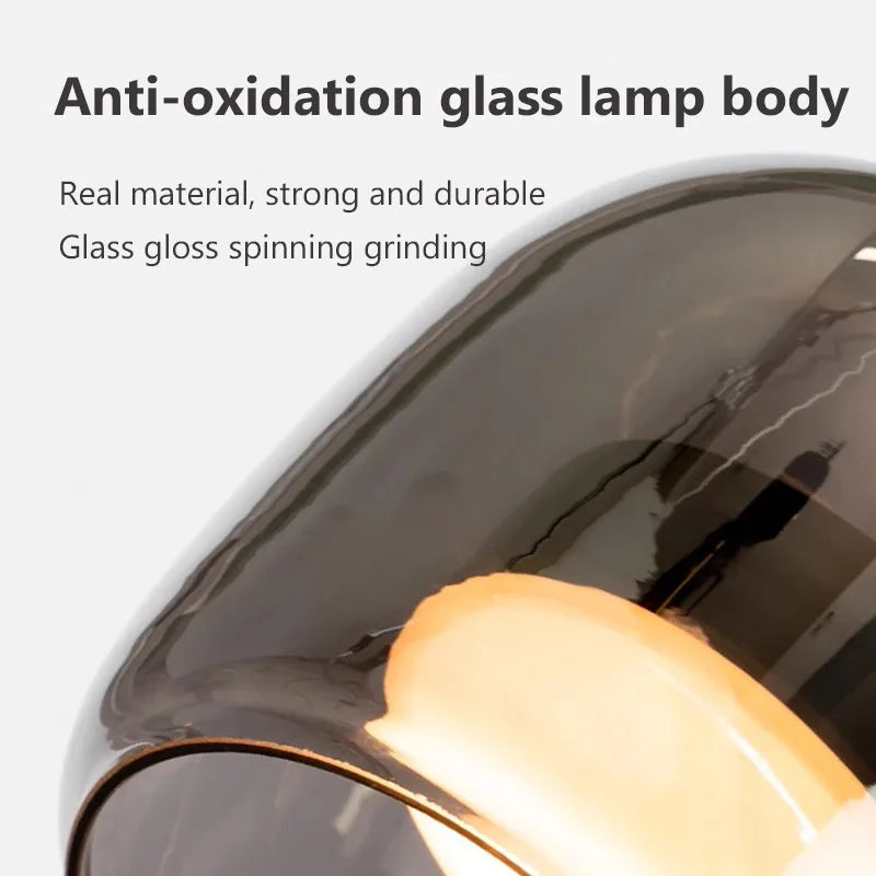 Ardeno Nordic Glass LED Pendant Chandelier in Modern Luxury Style