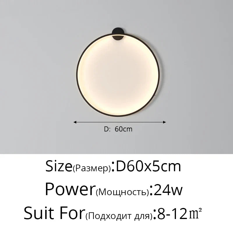 Lunara Moon LED Wall Lamp, Modern Wall Light for Bedroom, Living Room, Hallway