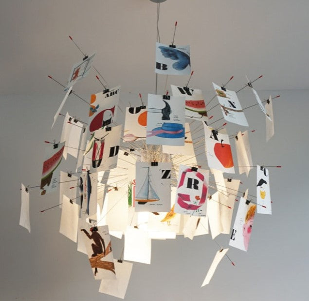 DIY Chandelier | Customizable Hanging Light | Ingo Maurer Zettel