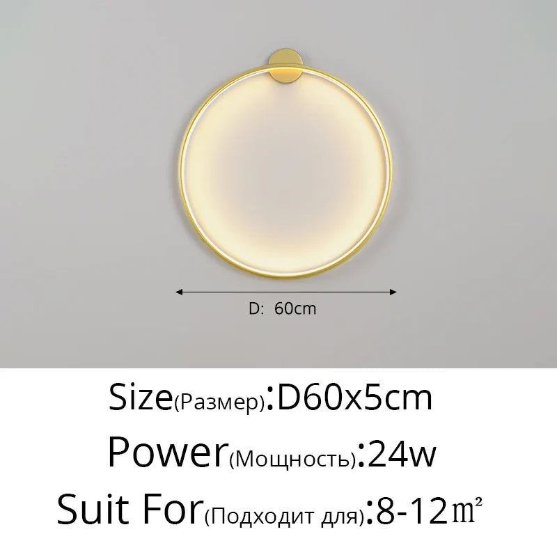 Lunara Moon LED Wall Lamp, Modern Wall Light for Bedroom, Living Room, Hallway