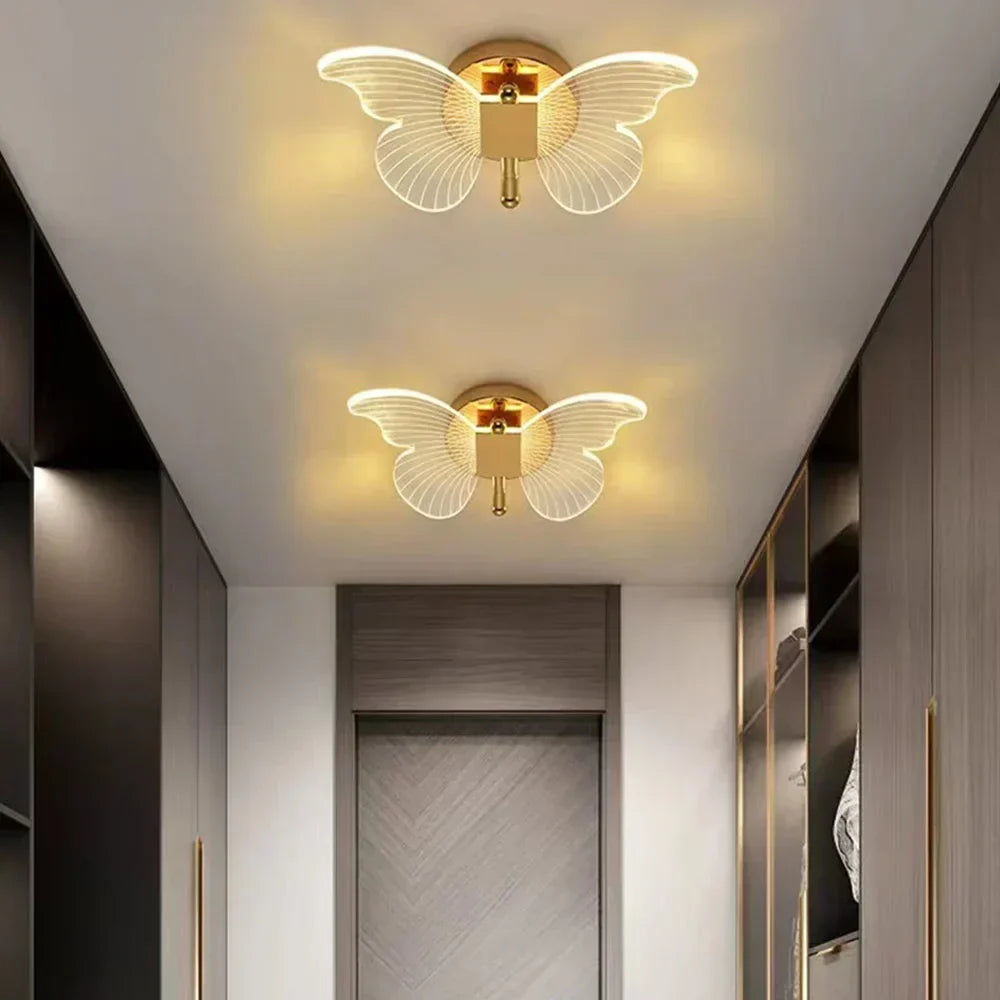 Luminara | LED Butterfly Acrylic Wall Sconce for Indoor Home Decor