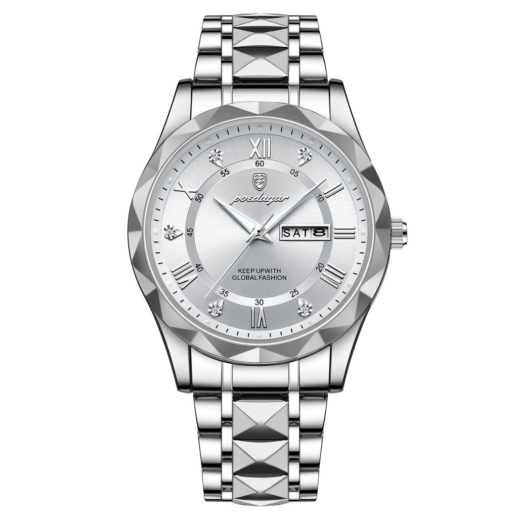 Valenor Men's Elegant Stainless Steel Wristwatch