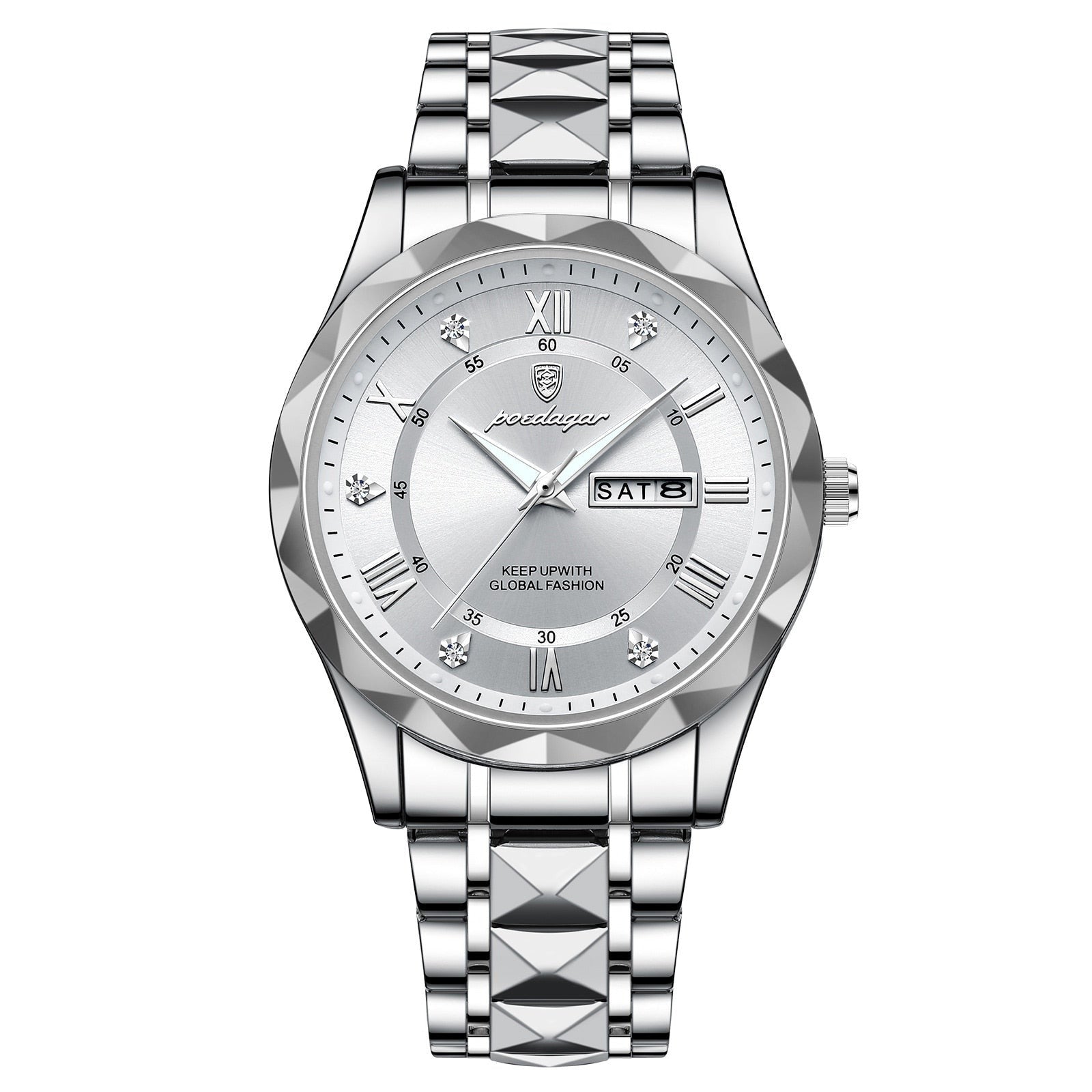 Valenor Men's Elegant Stainless Steel Wristwatch