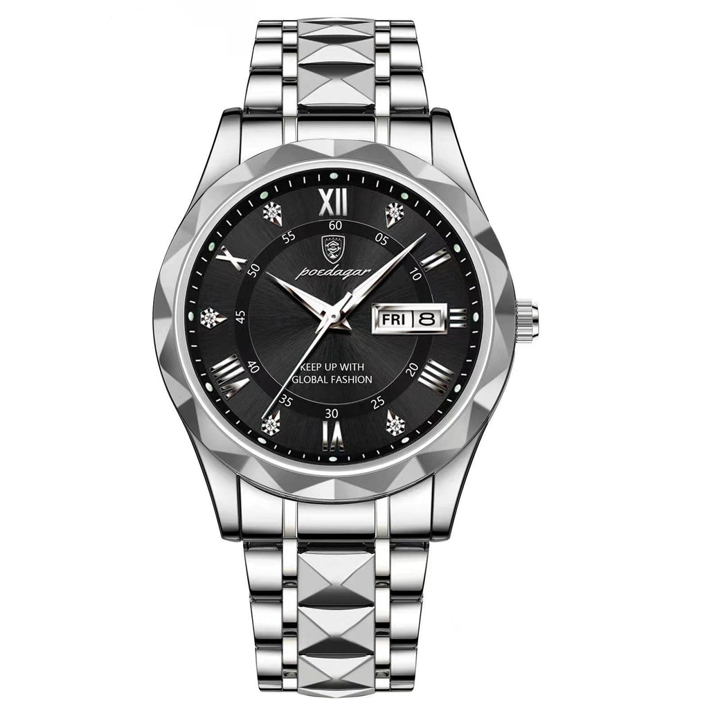 Valenor Men's Elegant Stainless Steel Wristwatch