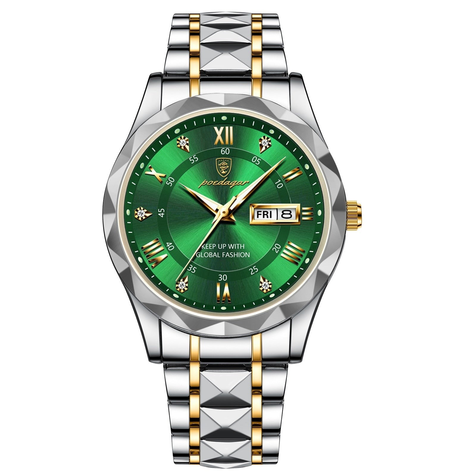 Valenor Men's Elegant Stainless Steel Wristwatch