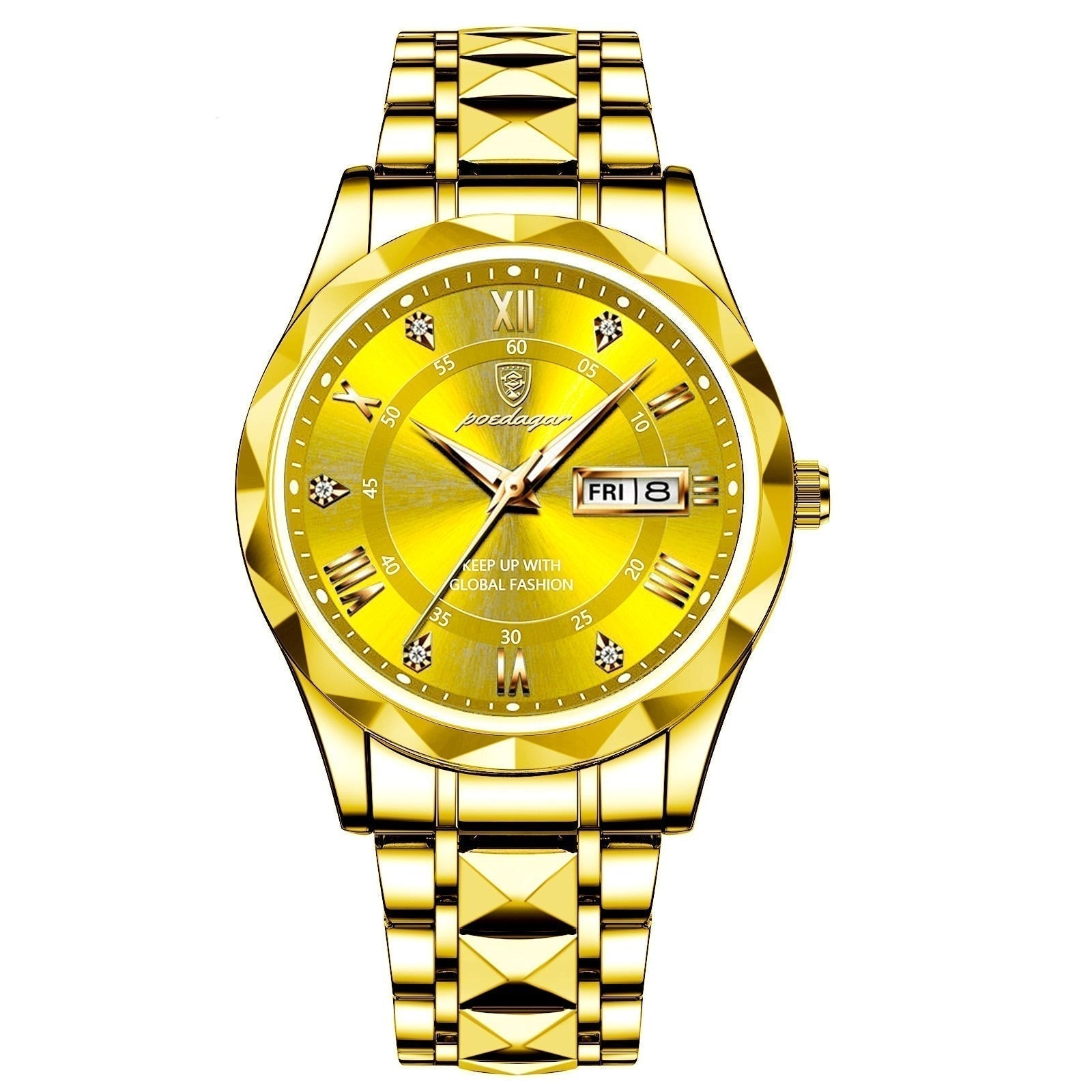 Valenor Men's Elegant Stainless Steel Wristwatch