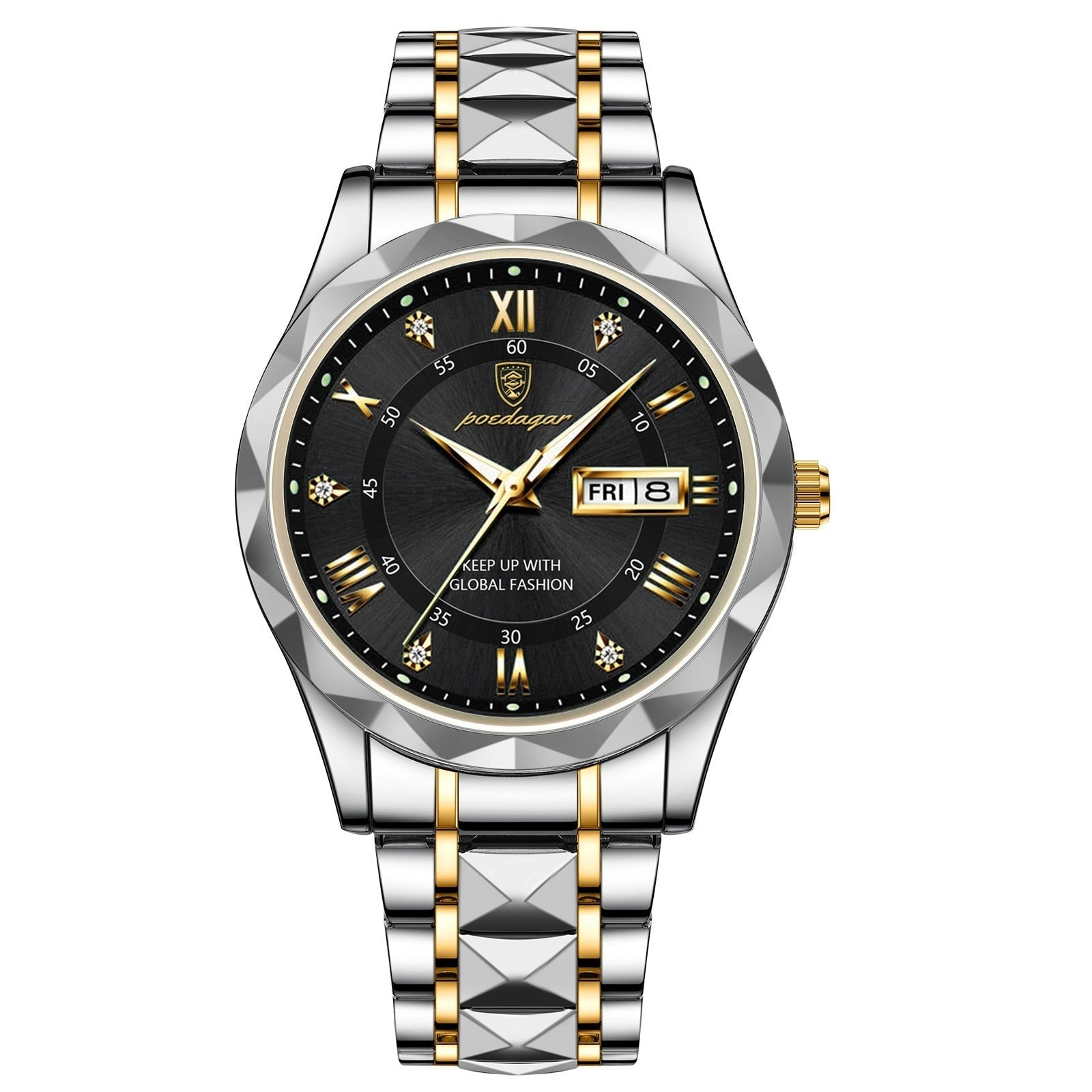 Valenor Men's Elegant Stainless Steel Wristwatch