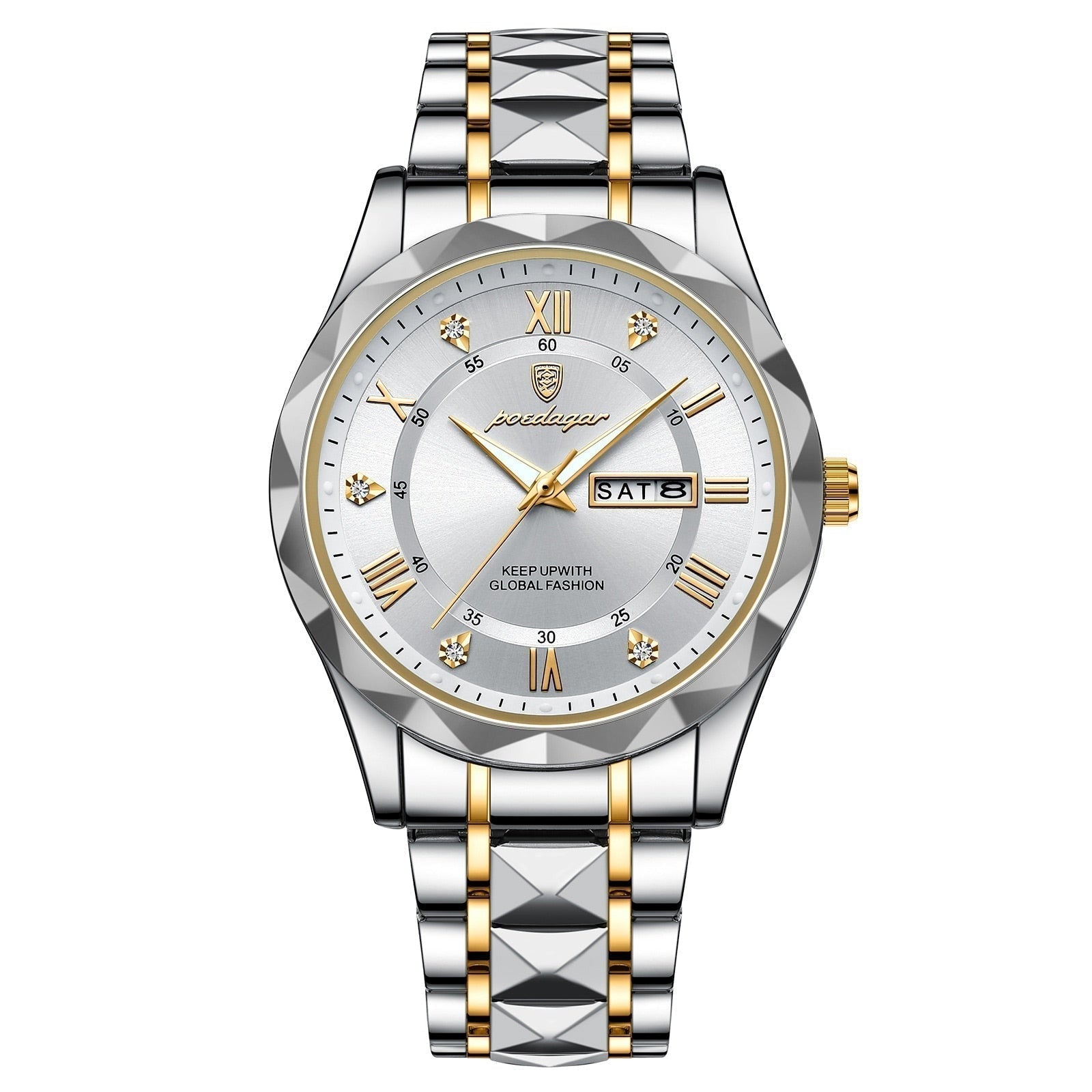 Valenor Men's Elegant Stainless Steel Wristwatch