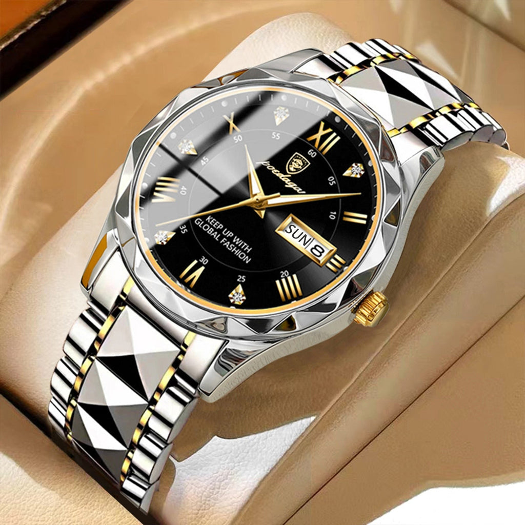 Valenor Men's Elegant Stainless Steel Wristwatch
