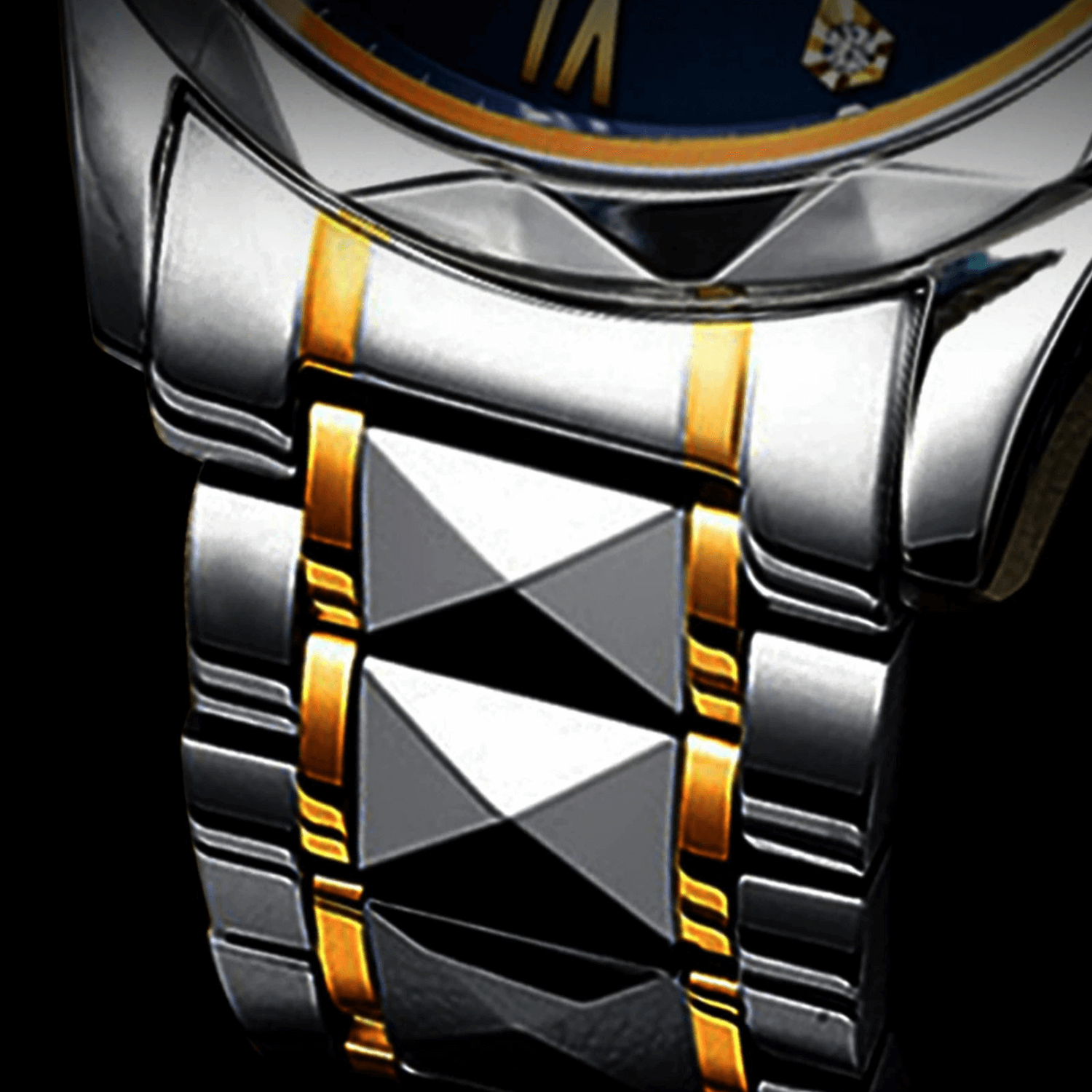 Valenor Men's Elegant Stainless Steel Wristwatch