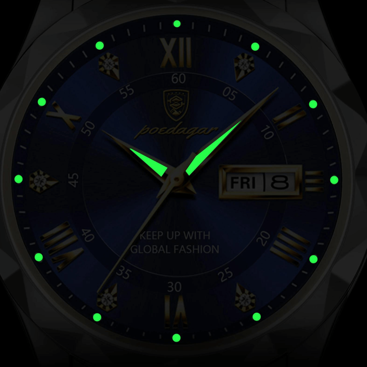 Valenor Men's Elegant Stainless Steel Wristwatch