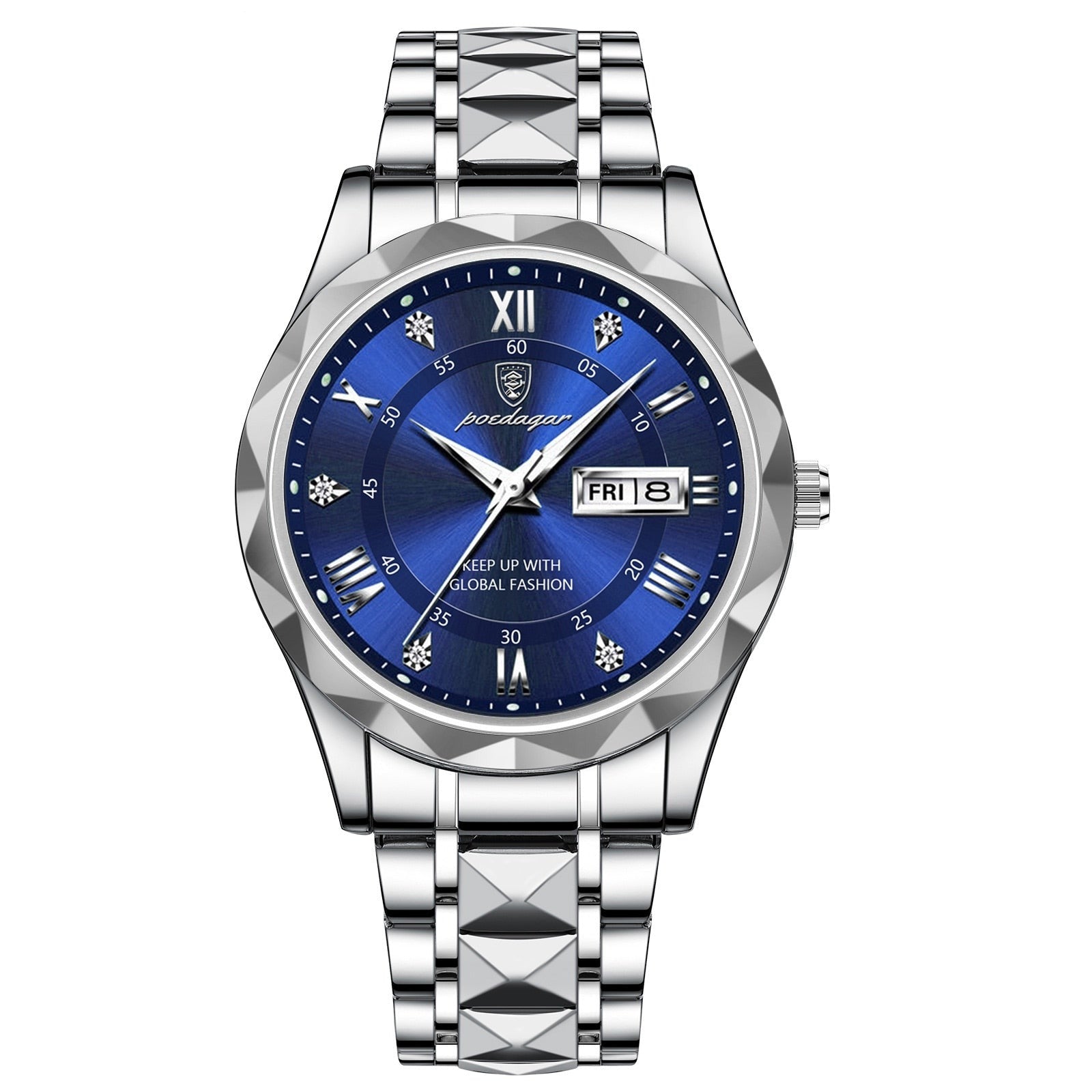 Valenor Men's Elegant Stainless Steel Wristwatch