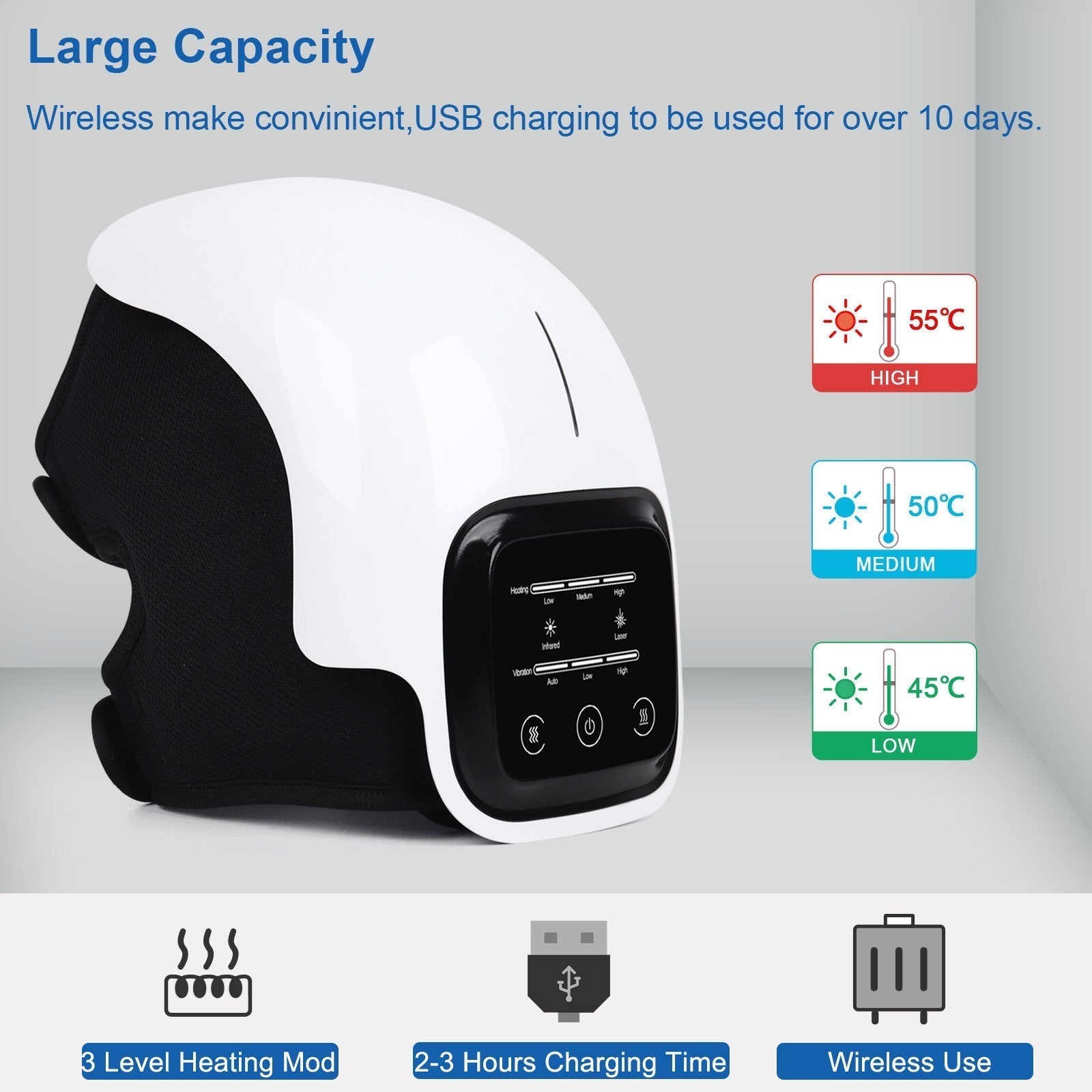 Kineo Smart Electric Knee Massager With Heat and Infrared Therapy