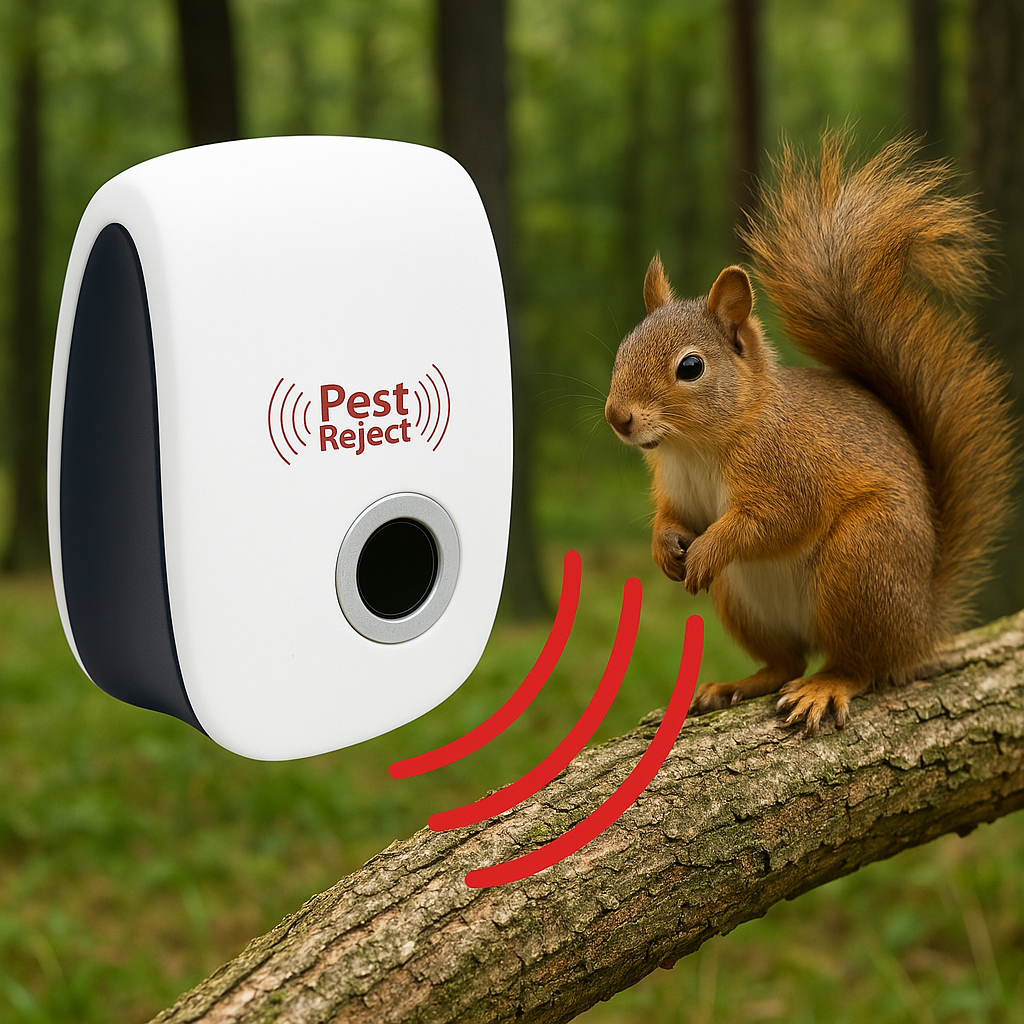 VerdantGuard Ultrasonic Squirrel Repeller — Helps Deter Squirrels in Gardens and Yards
