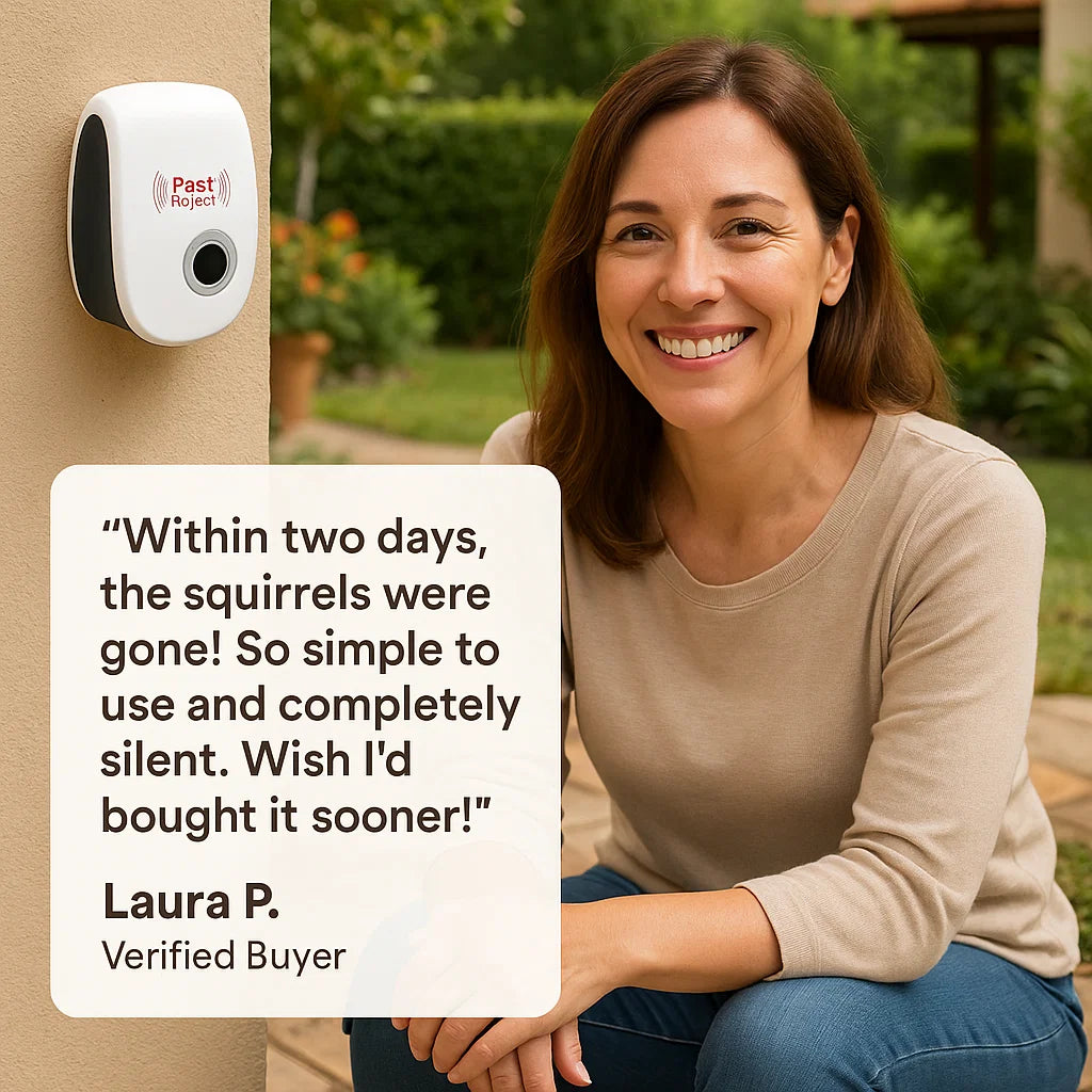 VerdantGuard Ultrasonic Squirrel Repeller — Helps Deter Squirrels in Gardens and Yards