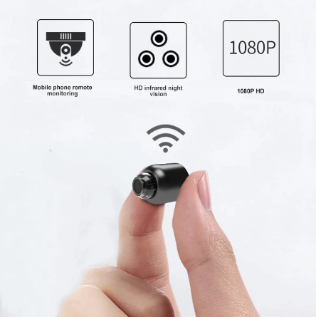 LumaView Mini Waterproof IP WiFi Camera | 1080P HD Night Vision, 160° Wide Angle Lens