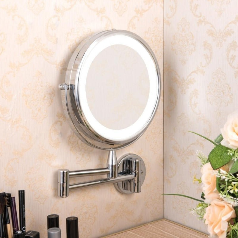 Adjustable LED Vanity Mirror for Makeup and Bathroom