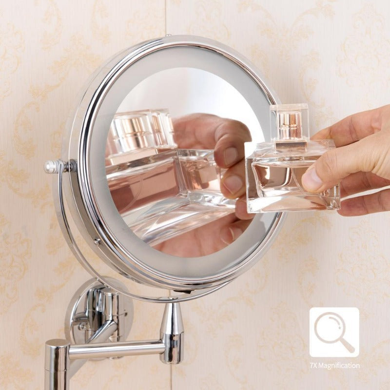 Adjustable LED Vanity Mirror for Makeup and Bathroom