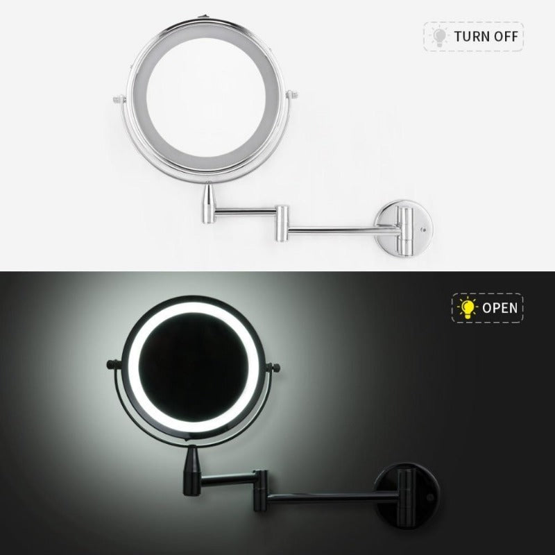 Adjustable LED Vanity Mirror for Makeup and Bathroom