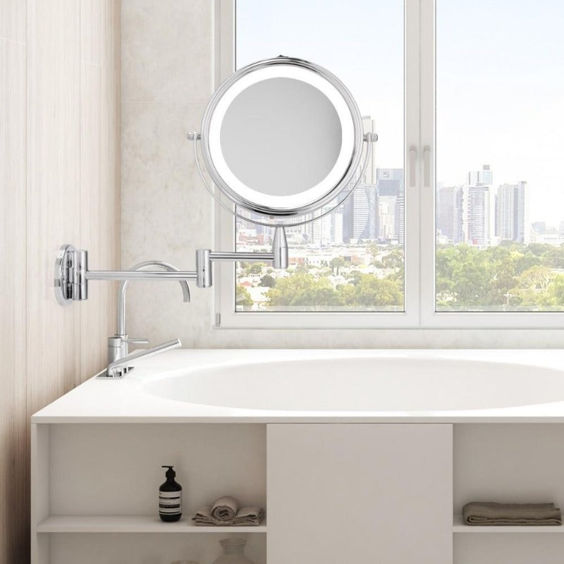 Adjustable LED Vanity Mirror for Makeup and Bathroom