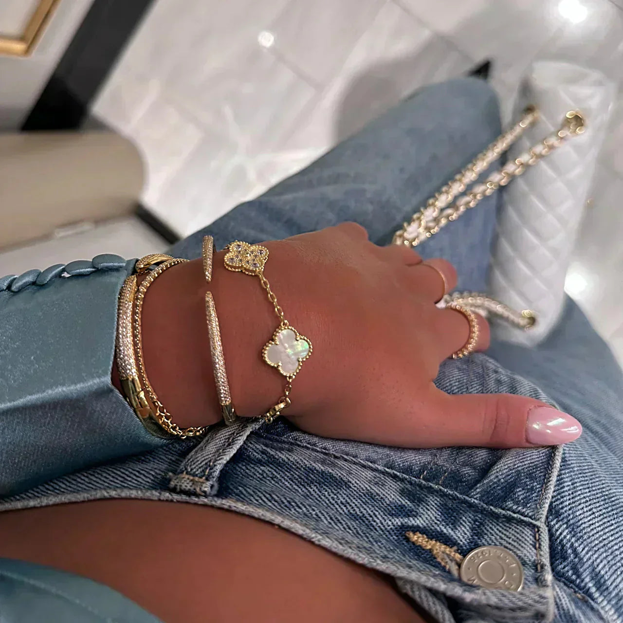 Maris Four-Leaf Clover 3-In-1 Bracelet Set