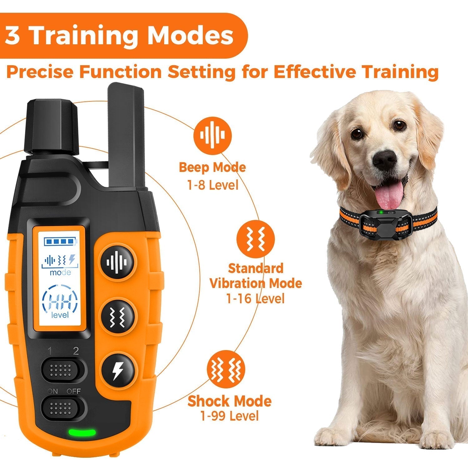 Barkwell 3,300 Ft Electric Dog Training Collar