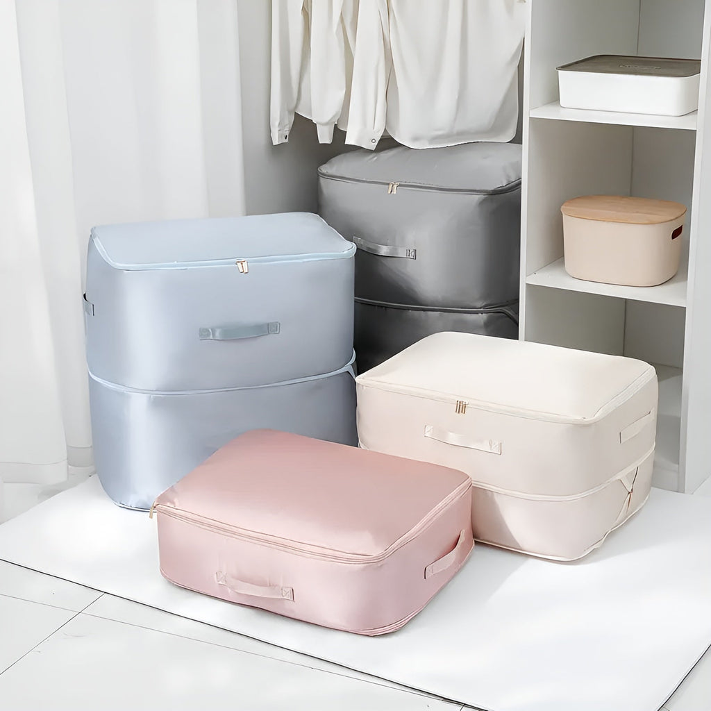 PackEase Self-Compressing Organizer Bags, Space-Saving Storage for Moving, Packing and Travel