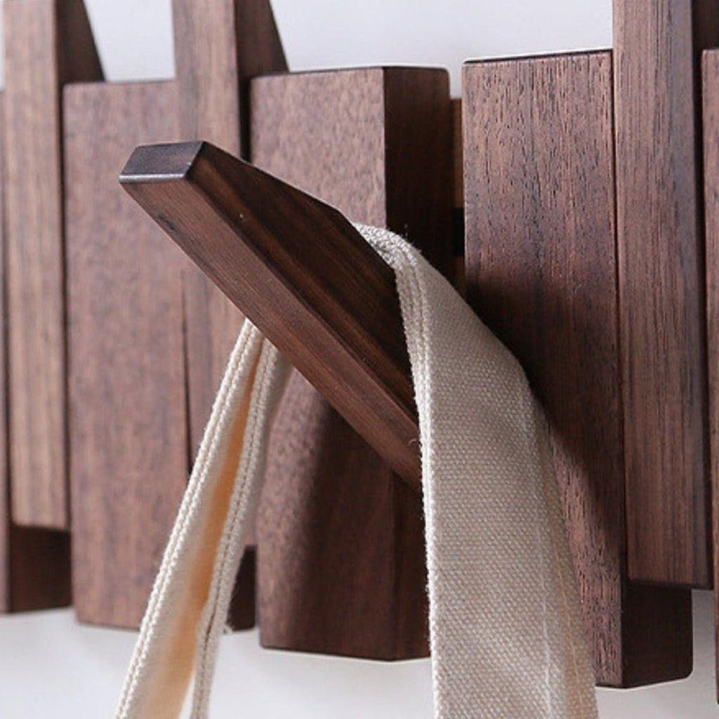 Cadenza | Luxury Wall-Mounted Wooden Coat Rack in Piano Style — Entryway Organizer for Coats, Hats and Keys