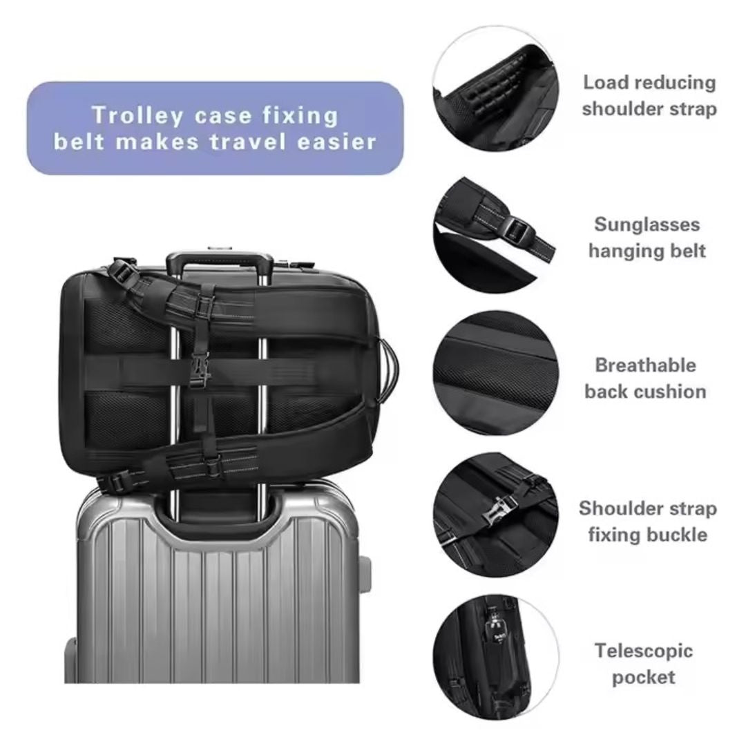 PackEase Vacuum Travel Backpack — Smart Packing, Maximum Storage