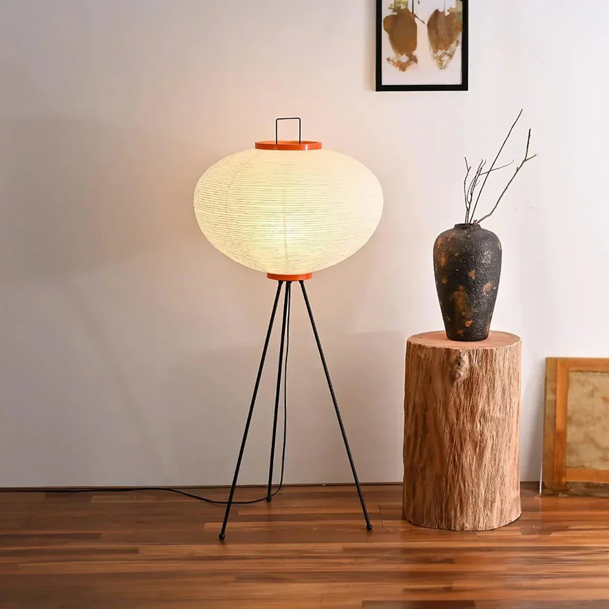 Sora Zen Rice Paper Floor Lamp