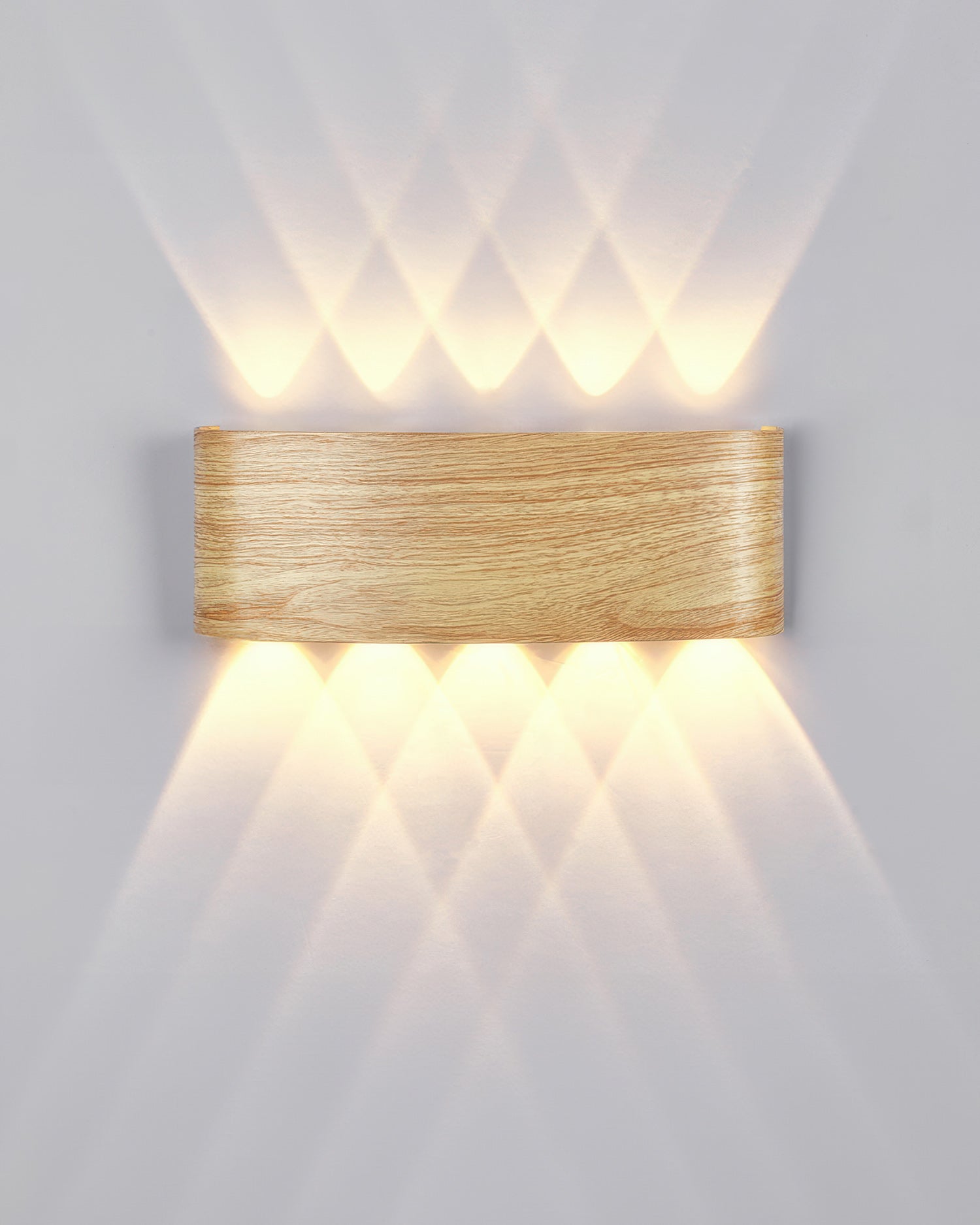 Aurelle Woodgrain LED Sconce