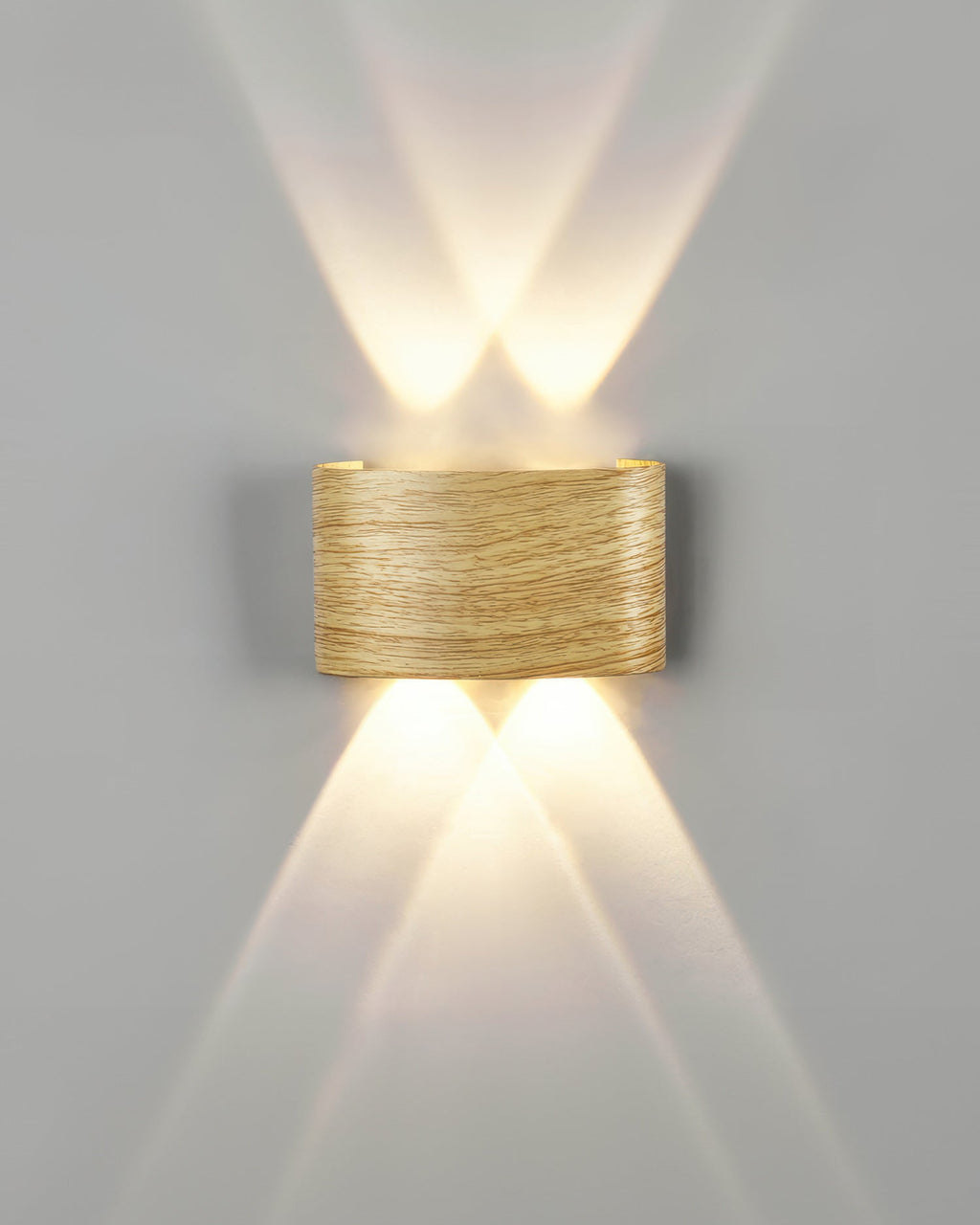 Aurelle Woodgrain LED Sconce