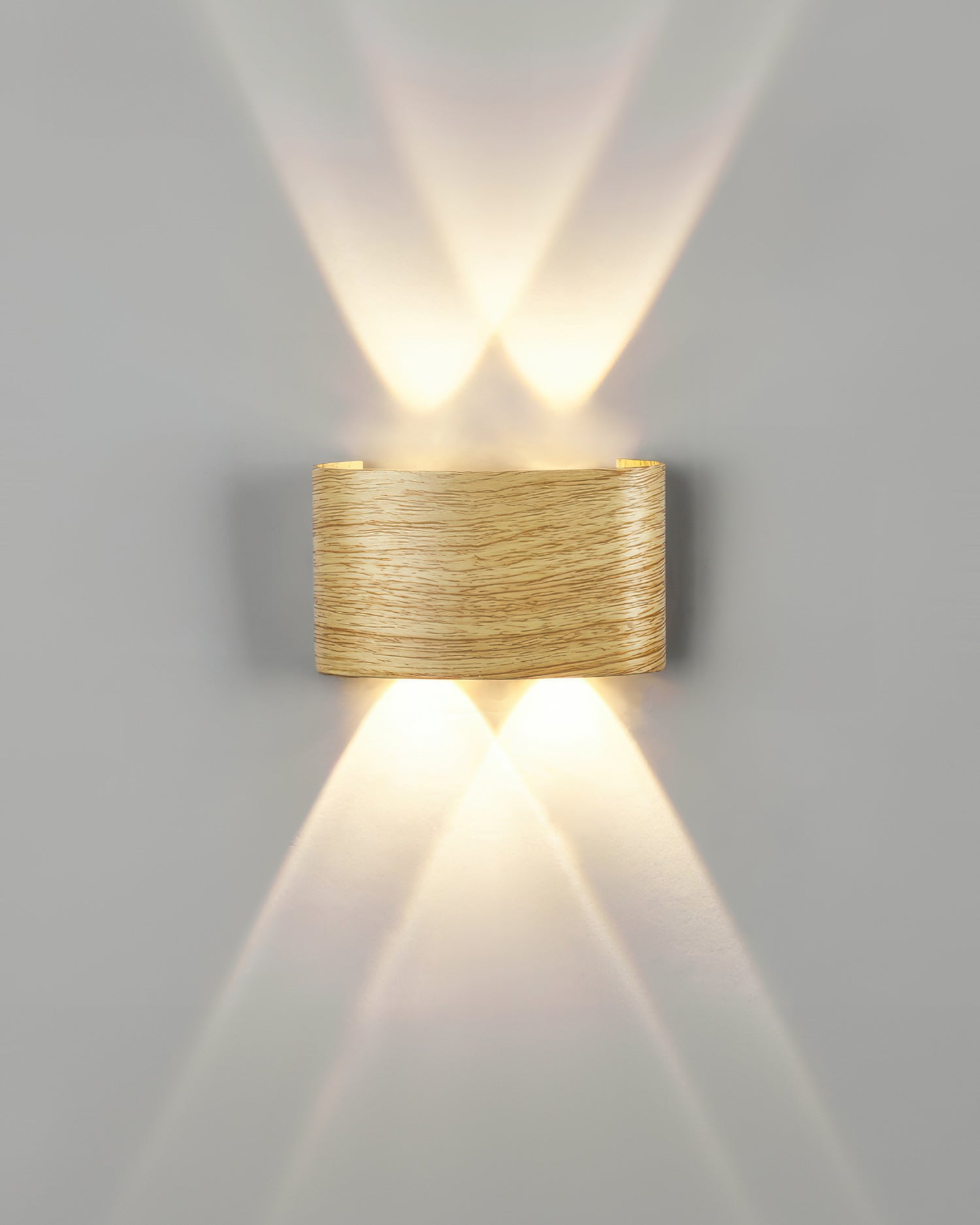 Aurelle Woodgrain LED Sconce